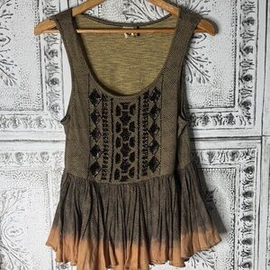 Anthropologie Suva swing Tank Bedazzled Blouse